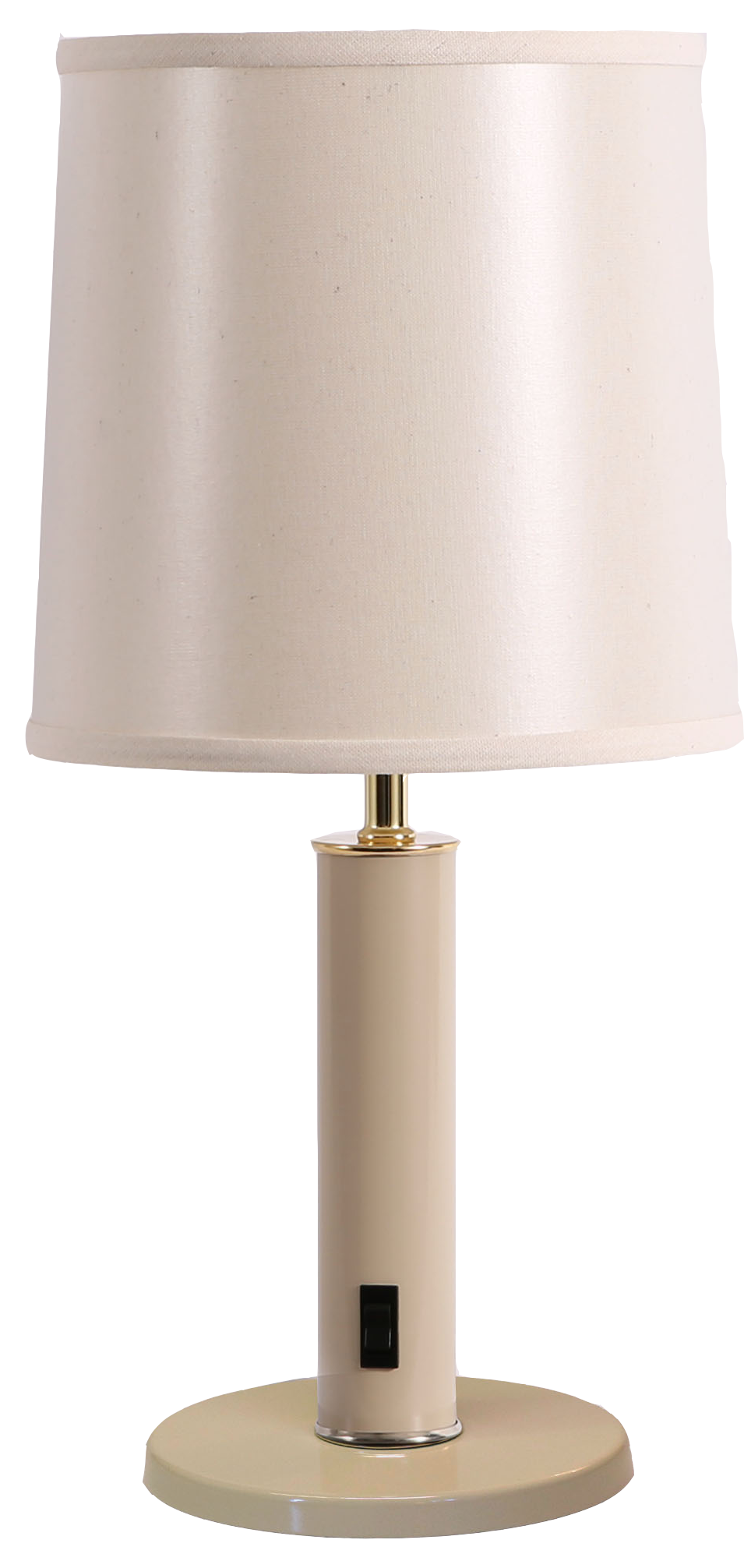 TriLam Drum, Taupe, Brass accents